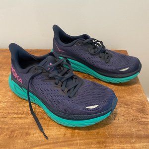 Hoka Clifton 8, navy blue, women's size 7.5